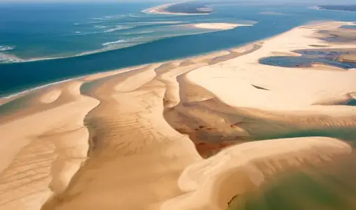 Le Banc d'arguin vu du ciel