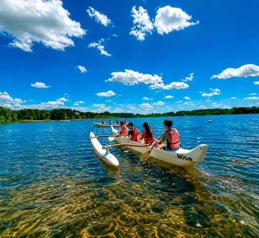 pirogue hawaienne pour groupe scolaire